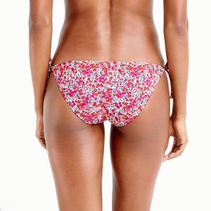 J.Crew Berry Print String Bikini Bottom